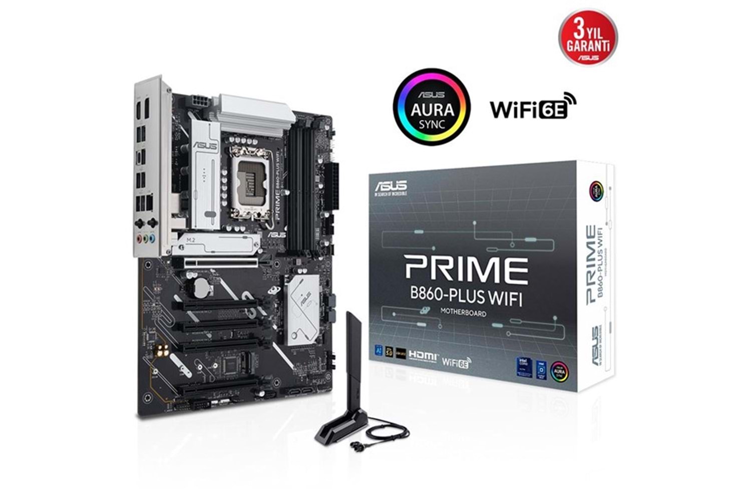 ASUS PRIME B860-PLUS WIFI7 DDR5 HDMI-DP PCIE 5.0 1851p ATX