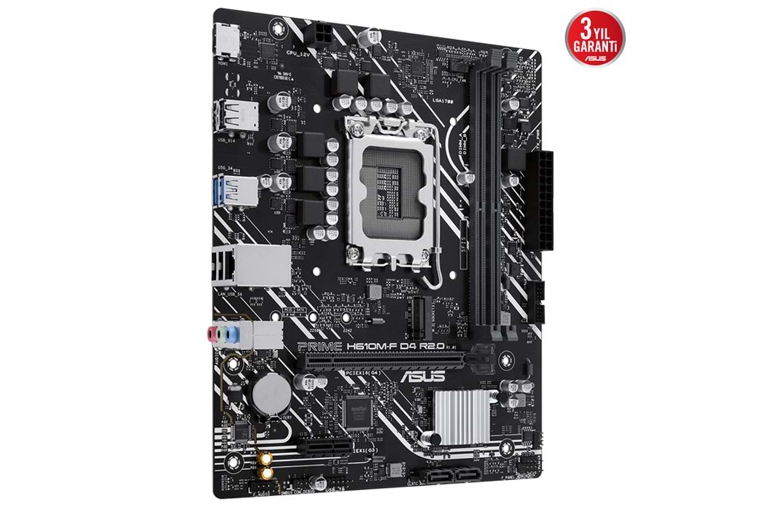 ASUS PRIME H610M-F D4 R2.0-CSM DDR4 HDMI PCIE 4.0 1700P mATX KURUMSAL ANAKART