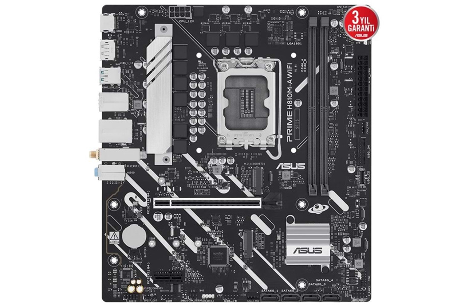 ASUS PRIME H810M-A WIFI-6E DDR5 HDMI-DP PCIE 4.0 1851p mATX