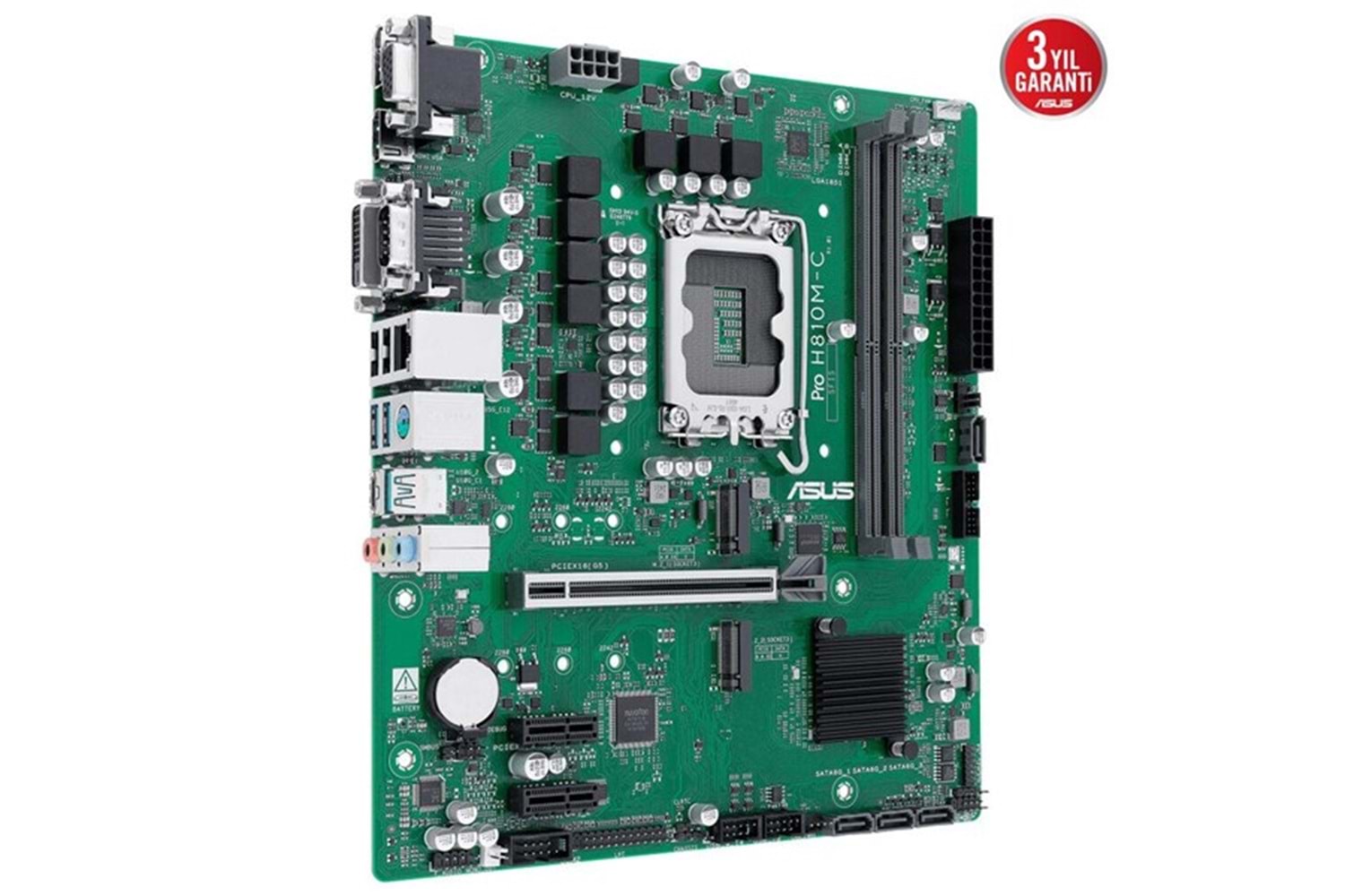 ASUS PRO H810M-C CSM DDR5 HDMI-DP TYPEC PCIE 5.0 1851P MATX KURUMSAL ANAKART