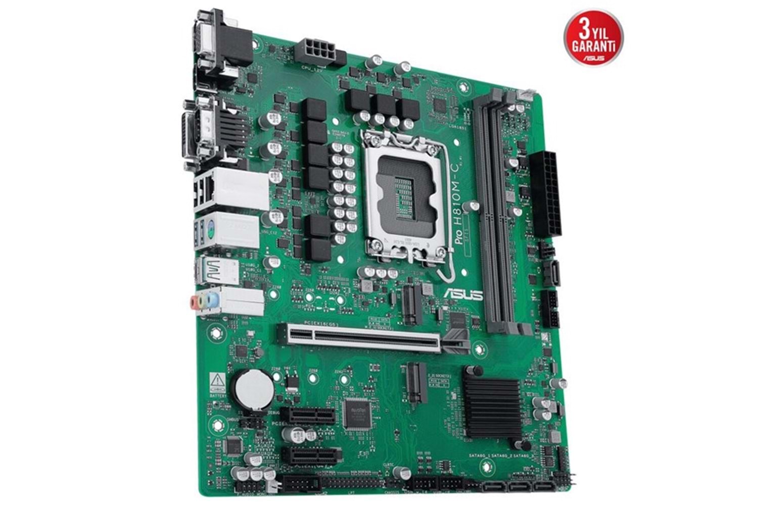 ASUS PRO H810M-C CSM DDR5 HDMI-DP TYPEC PCIE 5.0 1851P MATX KURUMSAL ANAKART