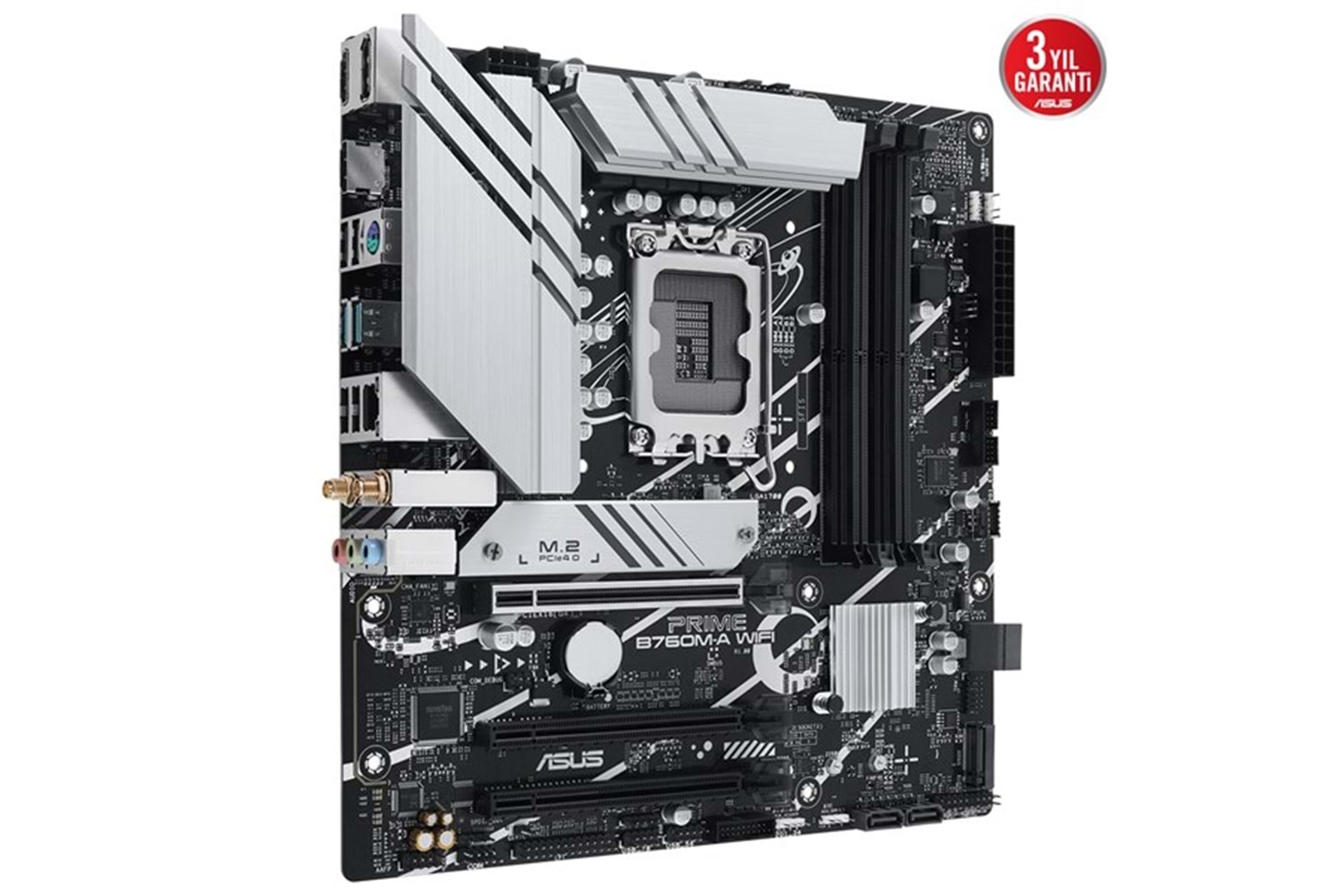 ASUS PRIME B760M-A WIFI-6E DDR5 HDMI DP PCIe 16X v4.0 1700p mATX