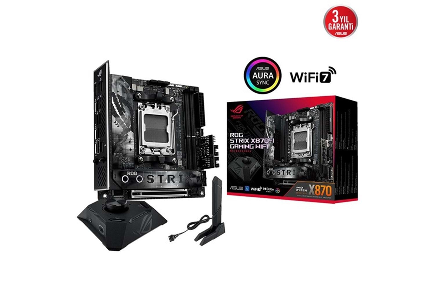 ASUS ROG STRIX X870-I GAMING WIFI-7 DDR5 HDMI-DP PCIE 5.0 AM5 MITX 