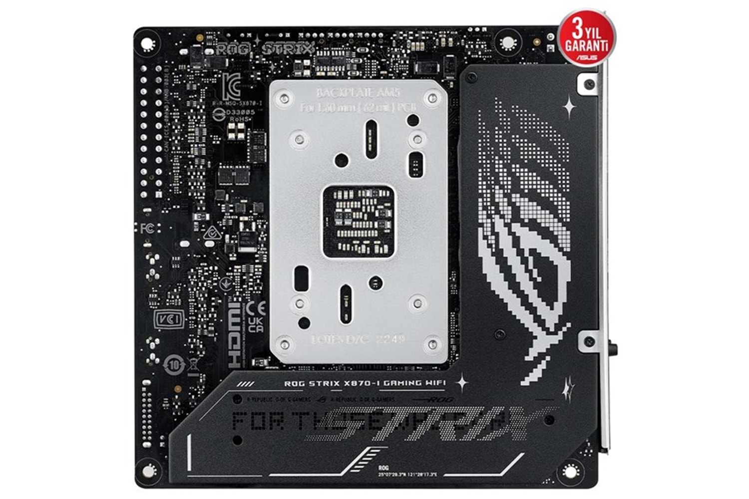 ASUS ROG STRIX X870-I GAMING WIFI-7 DDR5 HDMI-DP PCIE 5.0 AM5 MITX 