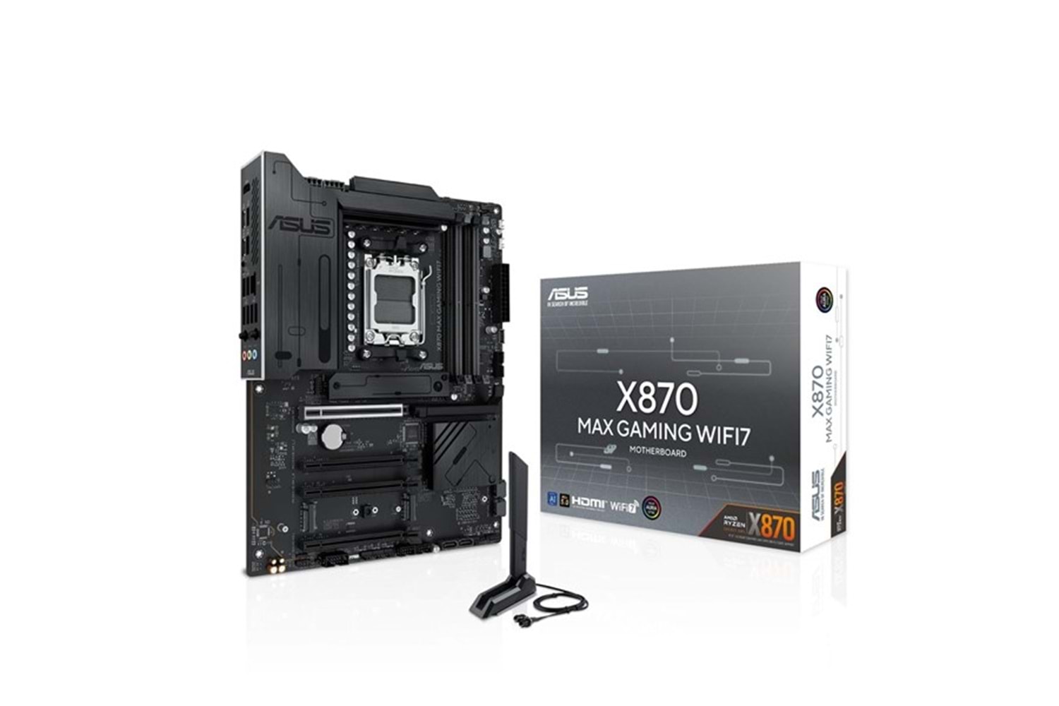 ASUS X870 MAX GAMING WIFI7 DDR5 HDMI-DP TYPEC PCIE 5.0 AM5 ATX