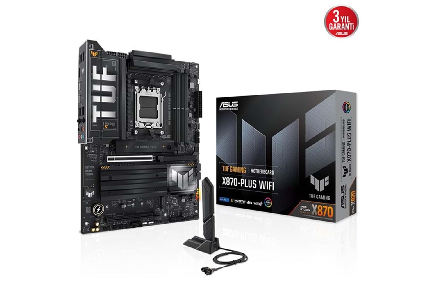 ASUS TUF GAMING X870-PLUS WIFI-7 DDR5 HDMI DP PCIE 5.0 AM5 ATX	