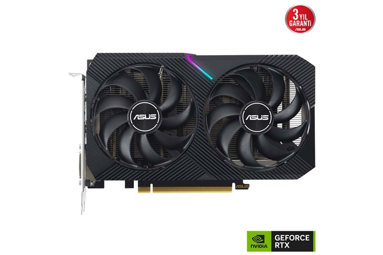 ASUS 8GB DUAL RTX3050-O8G-V2 GDDR6 128Bit HDMI-DP-DVI PCIE 4.0 