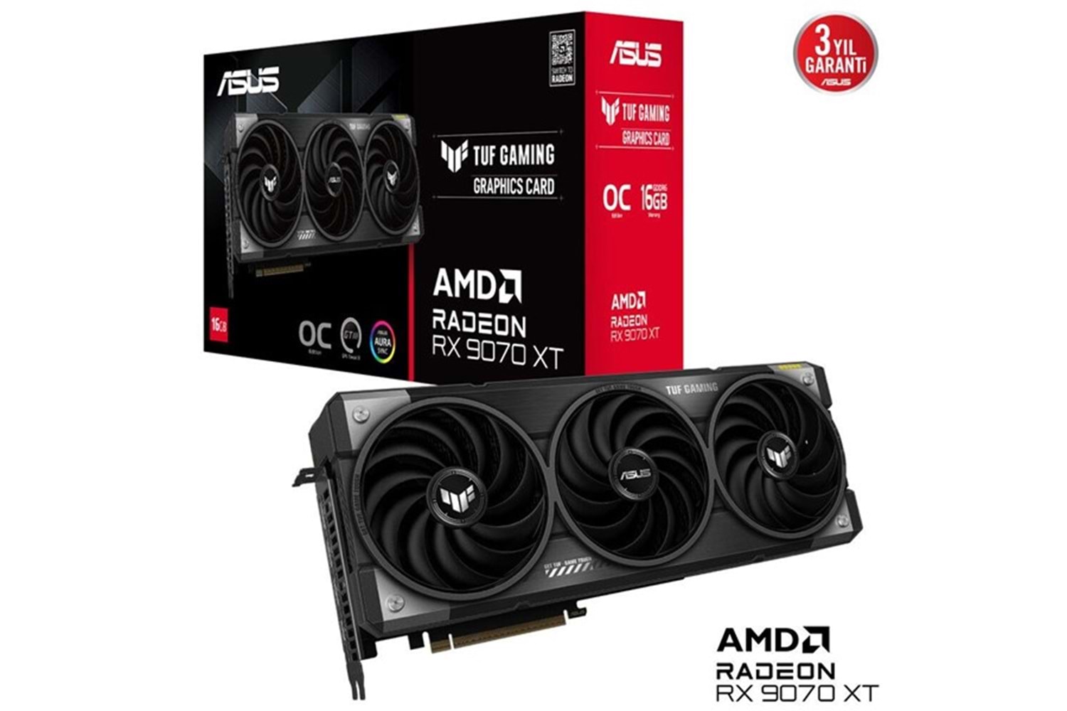 ASUS 16GB TUF RX9070XT-O16G GAMING GDDR6 HDMI-DP PCIE 5.0