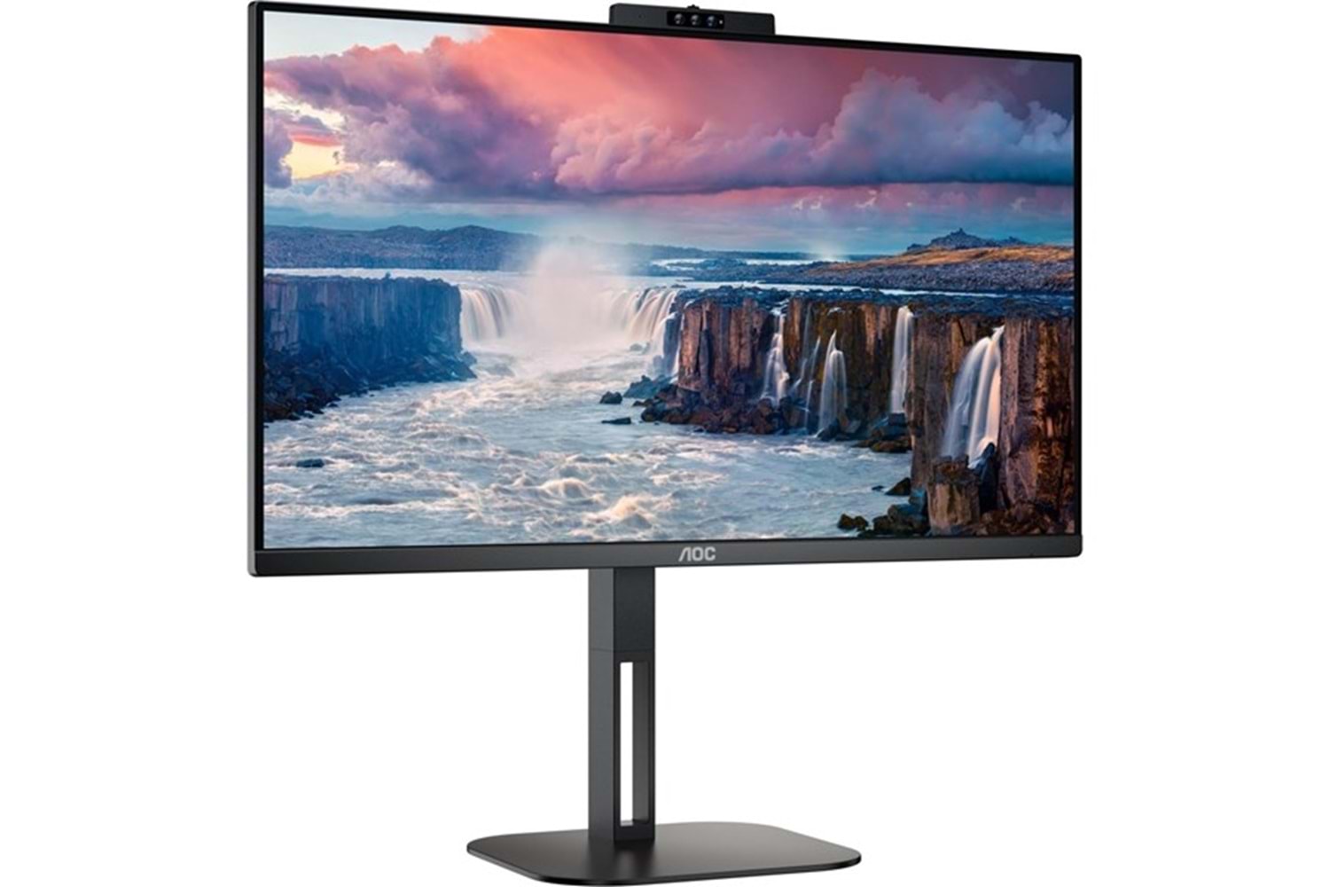AOC 23.8” IPS 24V5CW/BK 1MS 75HZ HDM-DP WEB KAMERALI PIVOT MONİTÖR
