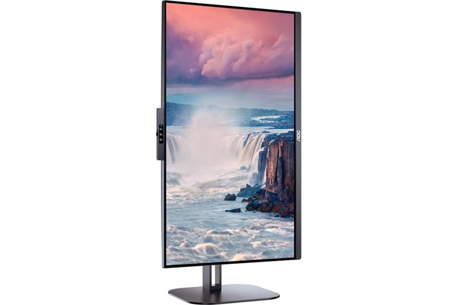 AOC 23.8” IPS 24V5CW/BK 1MS 75HZ HDM-DP WEB KAMERALI PIVOT MONİTÖR