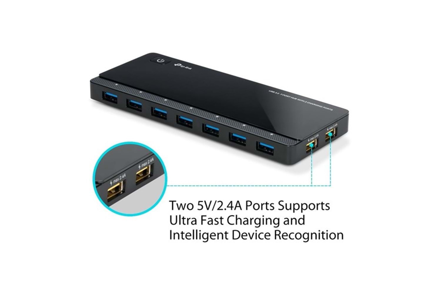 TP-LINK UH720 USB 3.0 7-Port Hub