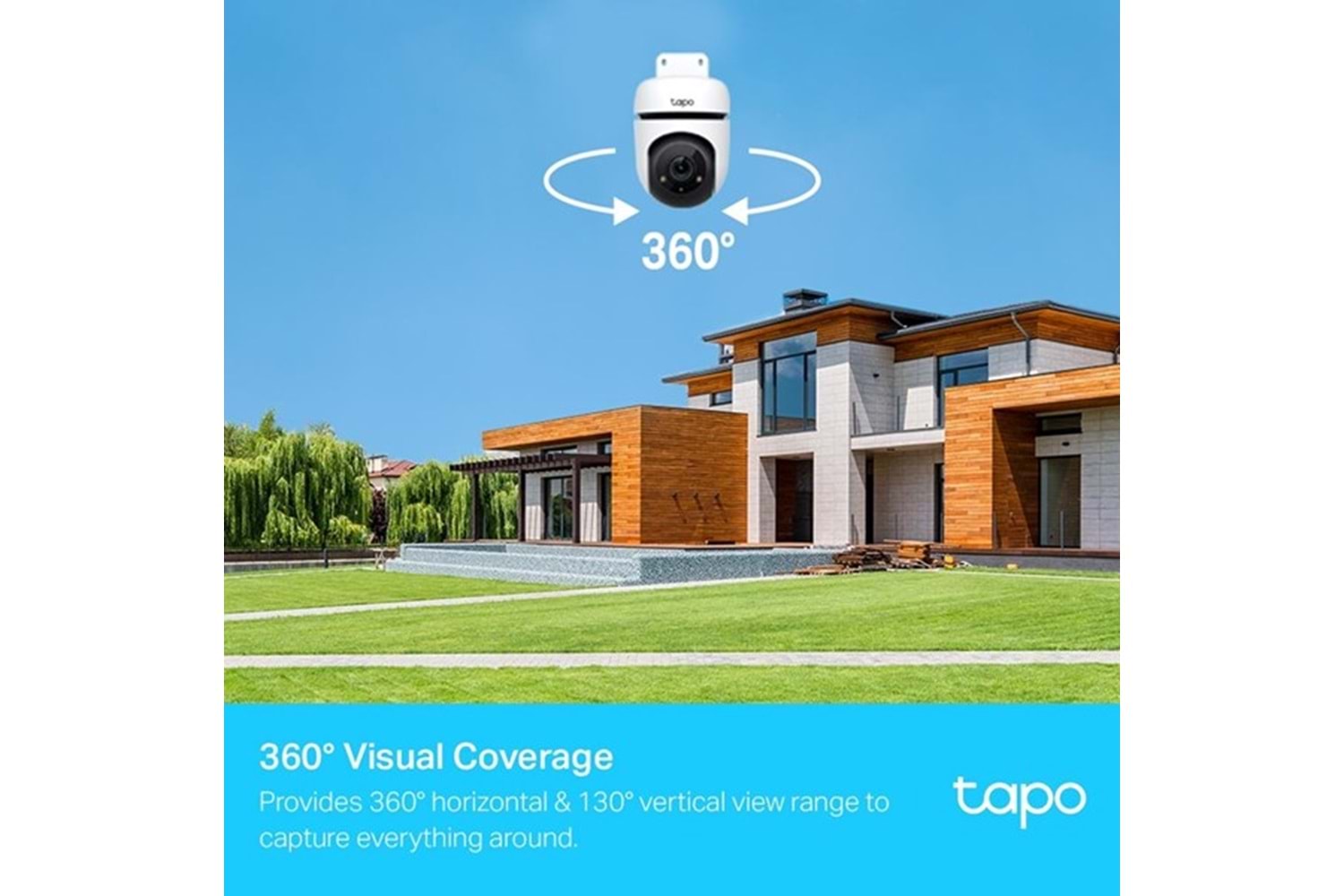 TP-LINK Tapo C500 Dış Mekan Yatay/Dikey Wi-Fi Güvenlik Kamerası
