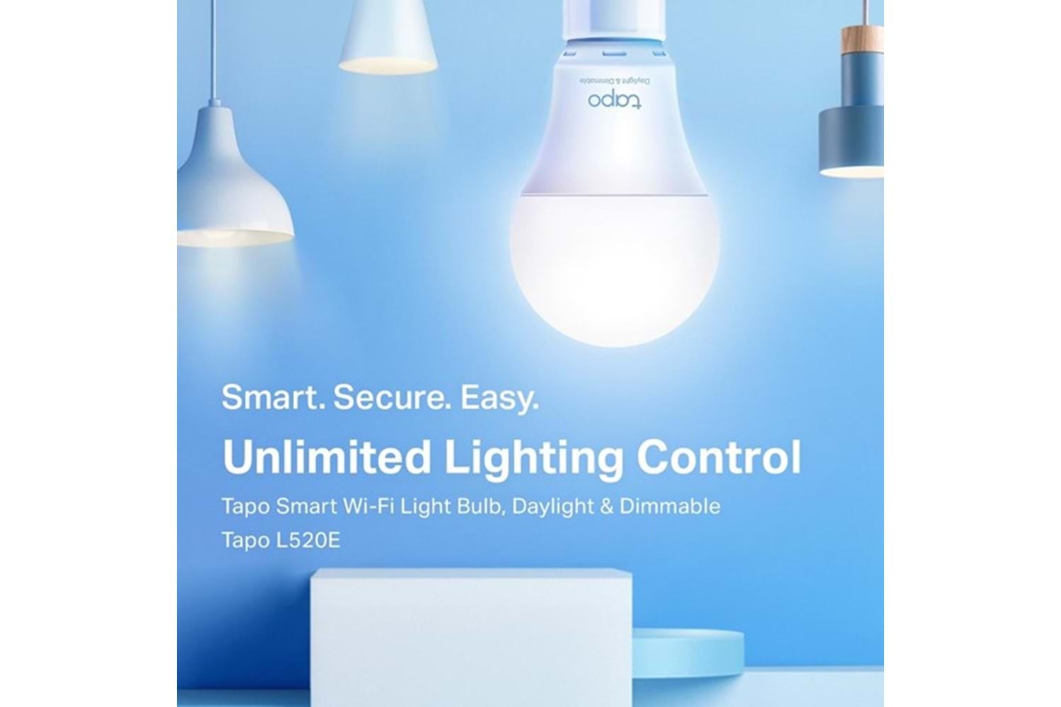  TP-LINK TAPO L520E Tapo Akıllı Wi-Fi Ampul, Gün Işığı ve Işık Şiddeti Ayarlanabilir