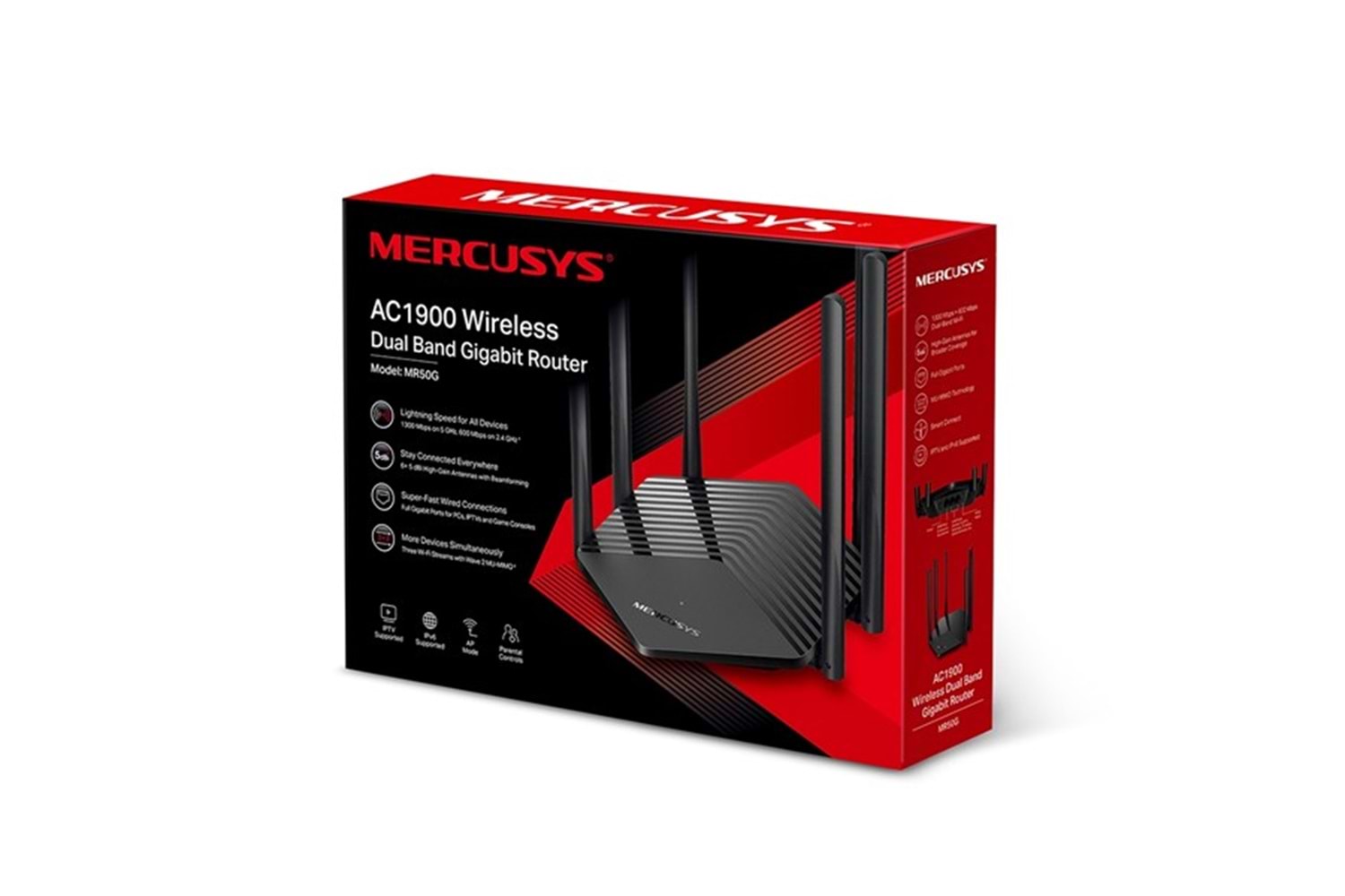 MERCUSYS MR50G AC1900 Kablosuz Çift Bantlı Gigabit Router
