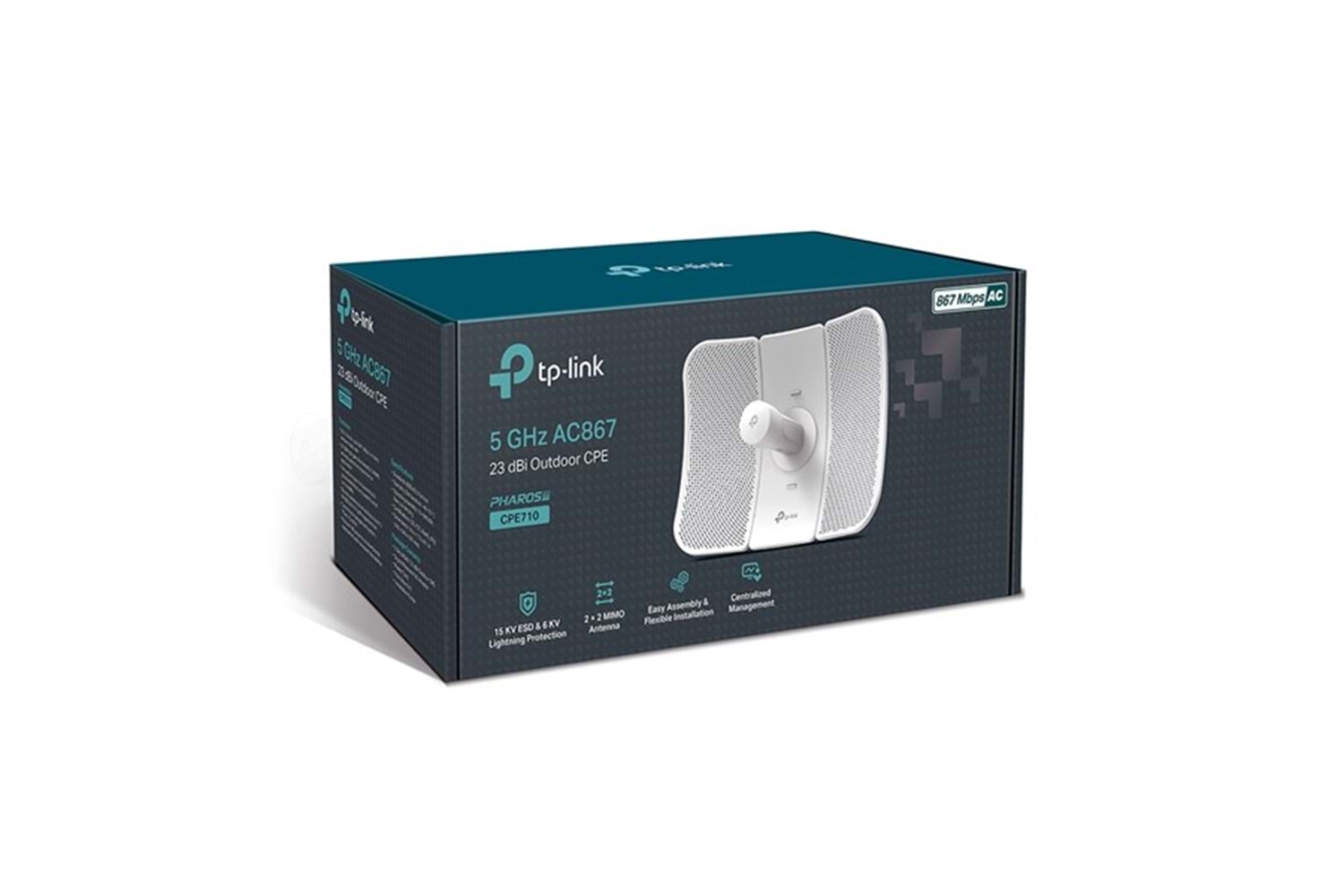 TP-LINK CPE710 5GHz 867mbps 23dBi Outdoor CPE