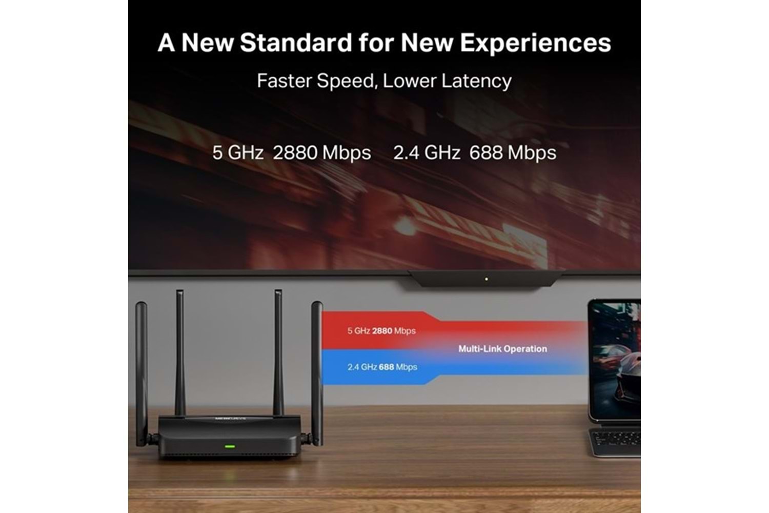 MERCUSYS MR25BE BE3600 WIFI7 DUAL BAND EV OFİS TİP ROUTER