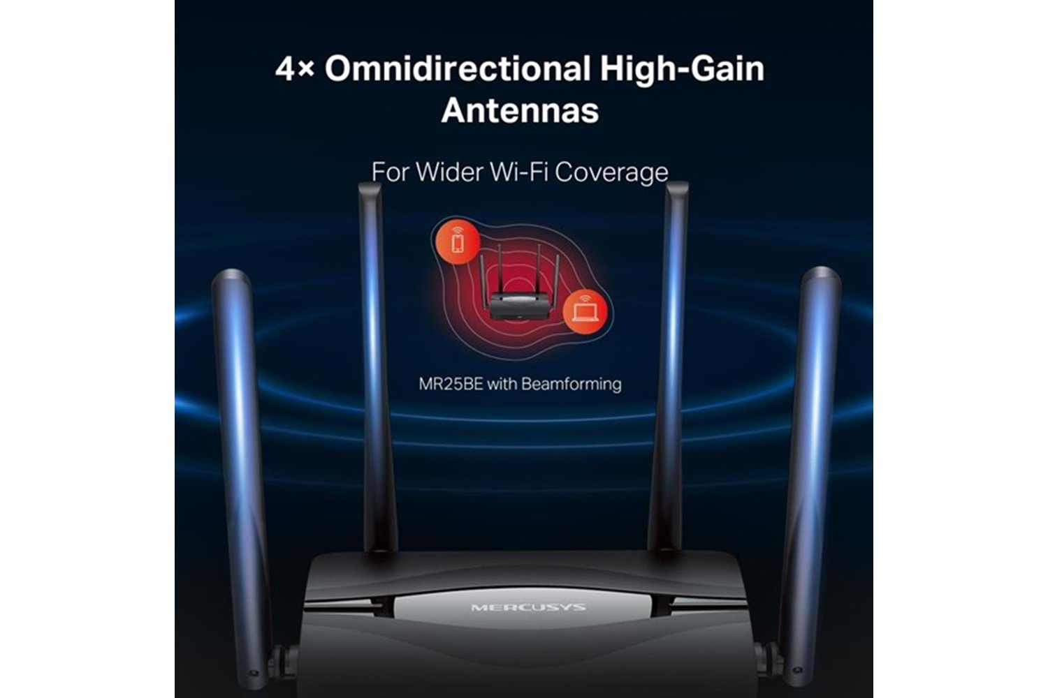 MERCUSYS MR25BE BE3600 WIFI7 DUAL BAND EV OFİS TİP ROUTER