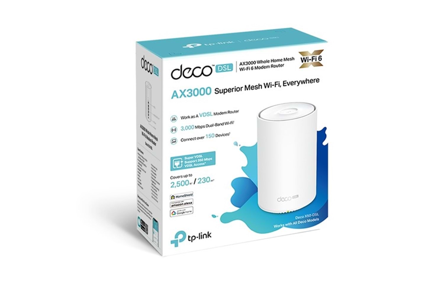 TP-LINK DECO X50-DSL AX3000 WIFI-6 VDSL MODEM ROUTER