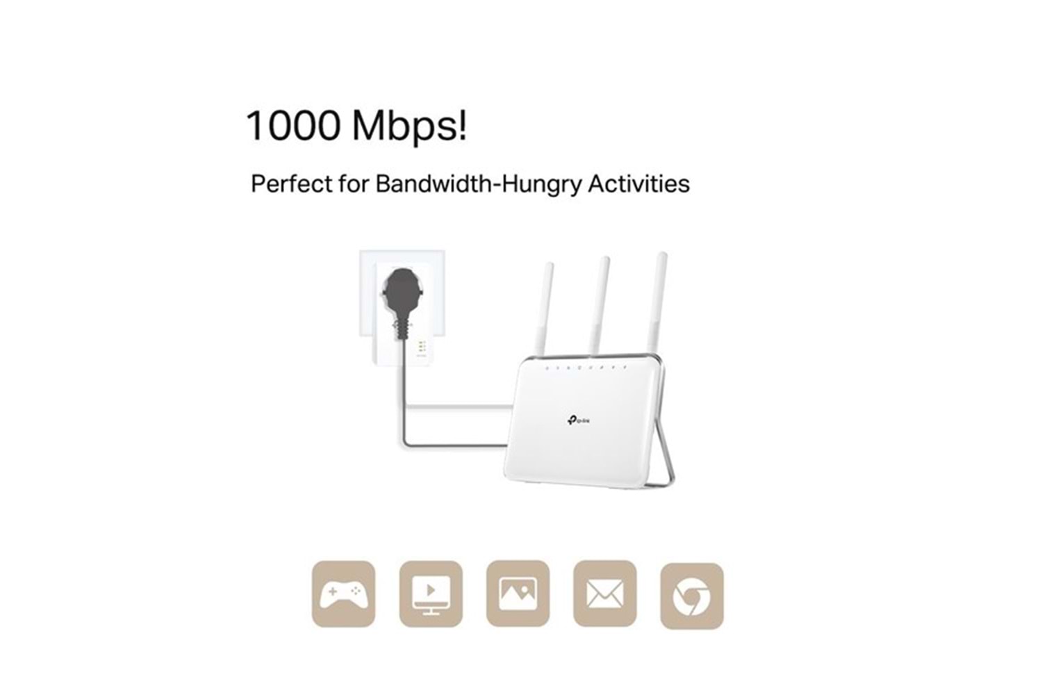 TP-LINK TL-PA7017P KIT AV1000 Gigabit Passthrough Powerline Başlangıç Kiti