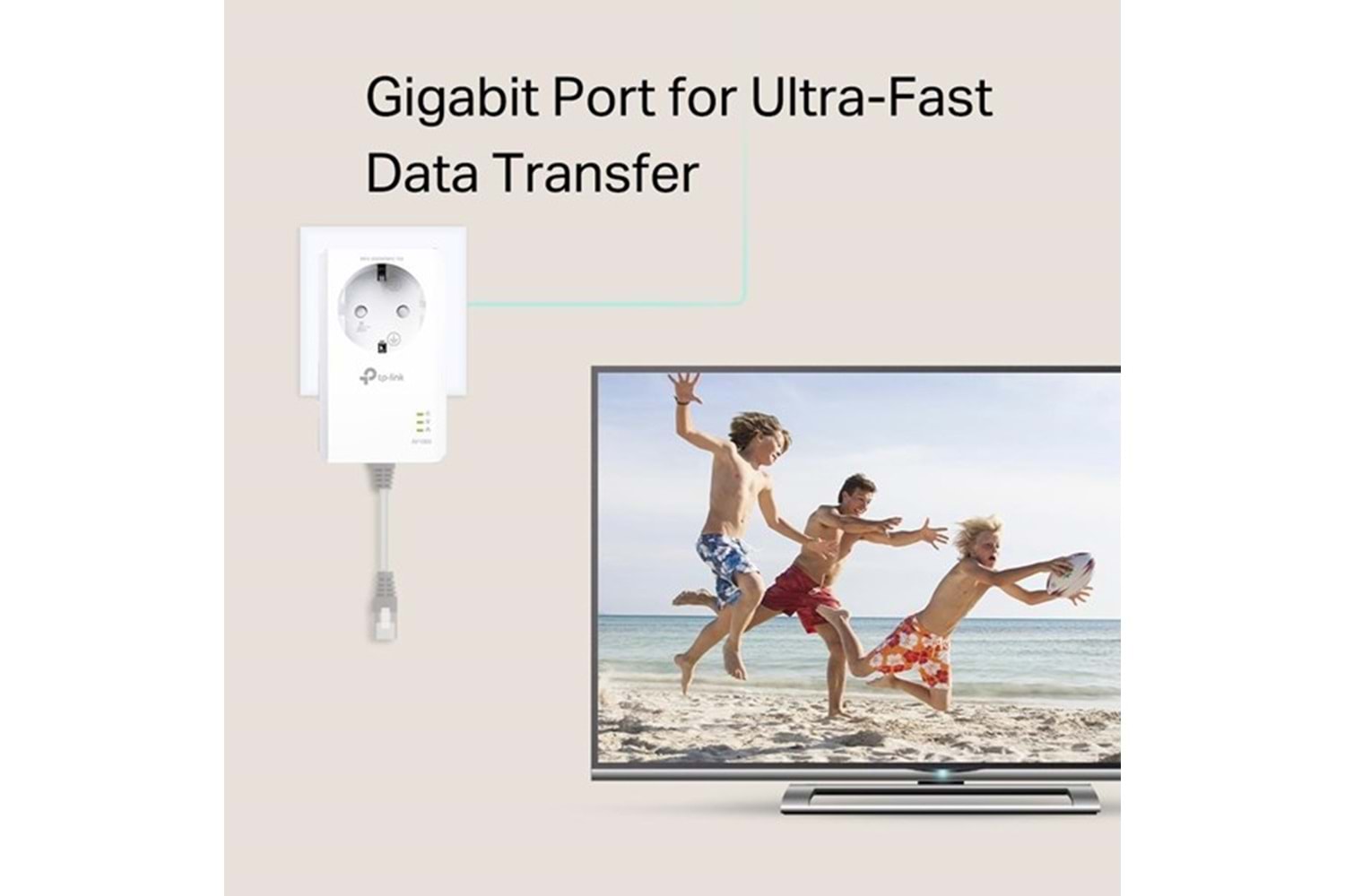 TP-LINK TL-PA7017P KIT AV1000 Gigabit Passthrough Powerline Başlangıç Kiti