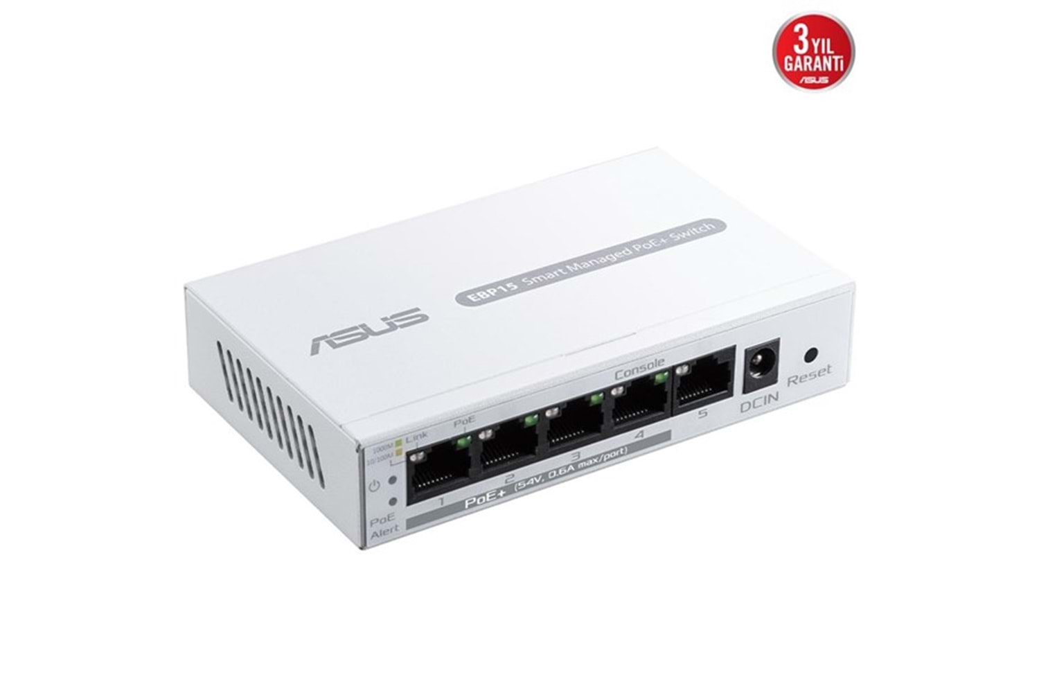 ASUS 5port EBP15 GIGABIT 60W 4port PoE YÖNETİLEBİLİR SWITCH