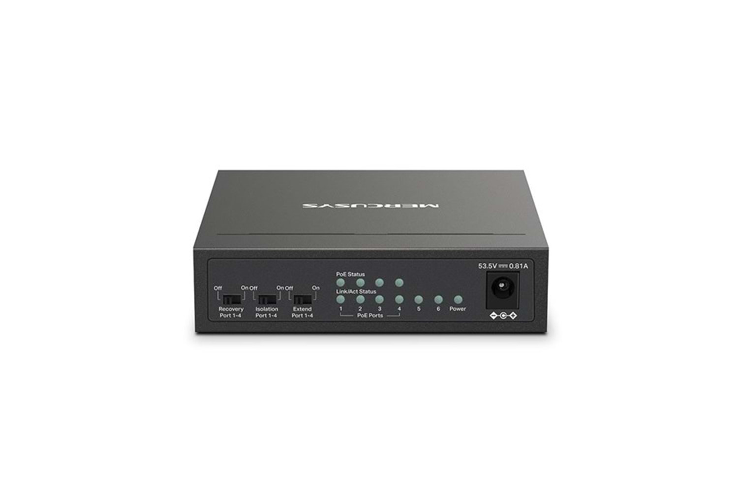 TP-LINK 6port MS106LP 10/100 YÖNETİLEMEZ 30W 4-PORT POE SWITCH