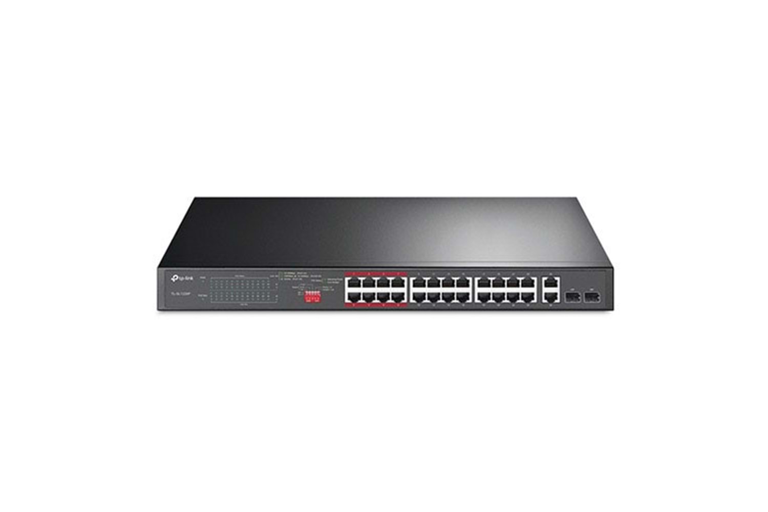 TP-LINK 24-PORT 250W FULL POE TL-SL1226P 10/100 2-PORT GIGABIT 2X-SFP POE SWITCH