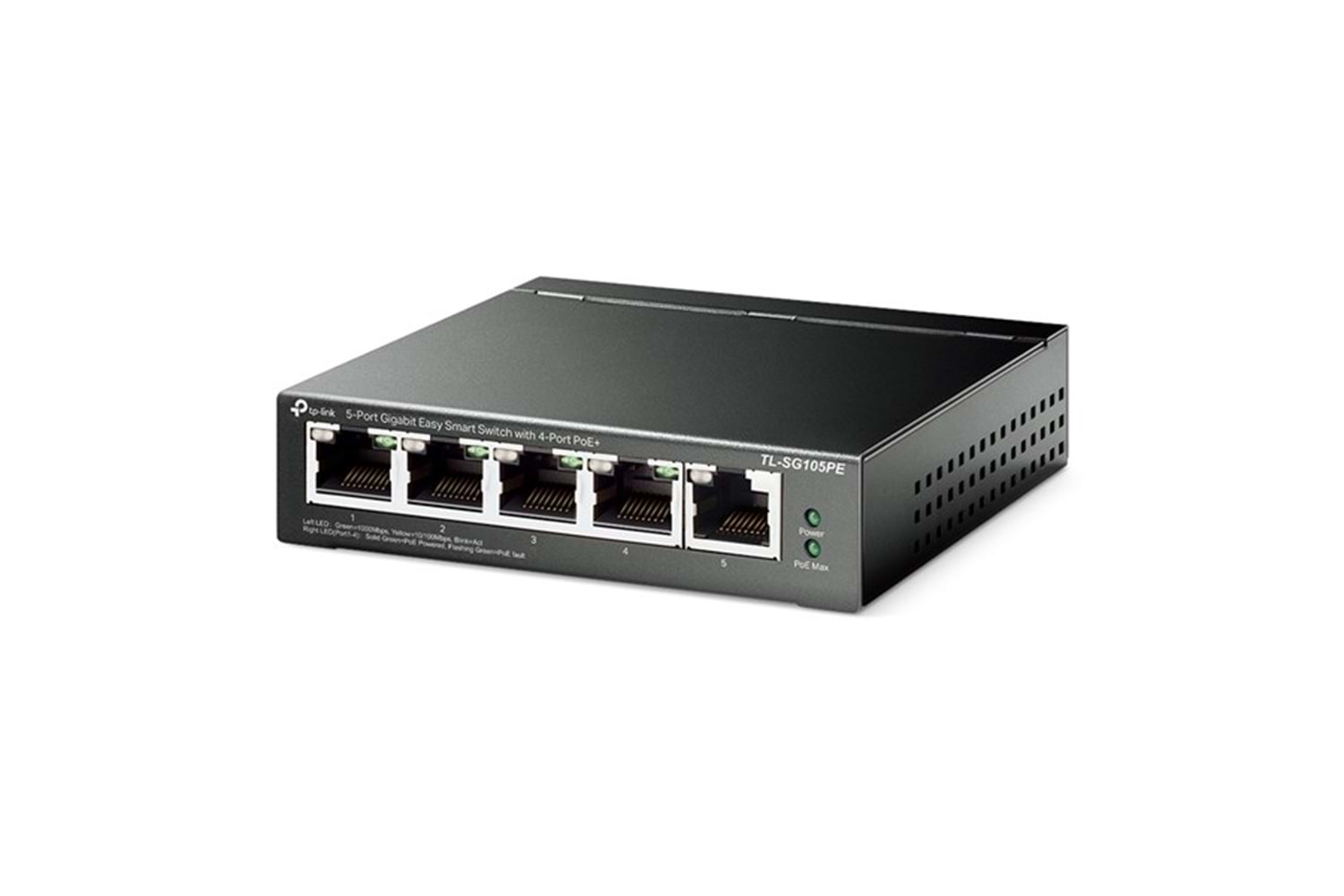 TP-LINK 5-PORT 65W 4-PORT POE TL-SG105PE GIGABIT YÖNETİLEBİLİR POE SWITCH