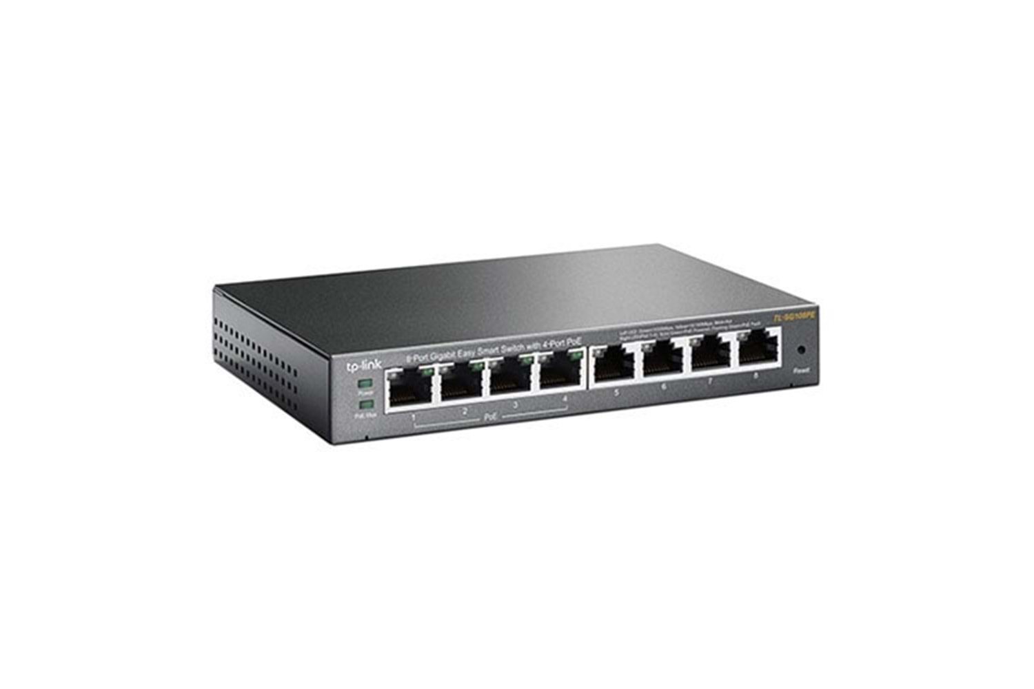 TP-LINK 8port TL-SG108PE 55w 4port PoE Yönetilebilir Switch