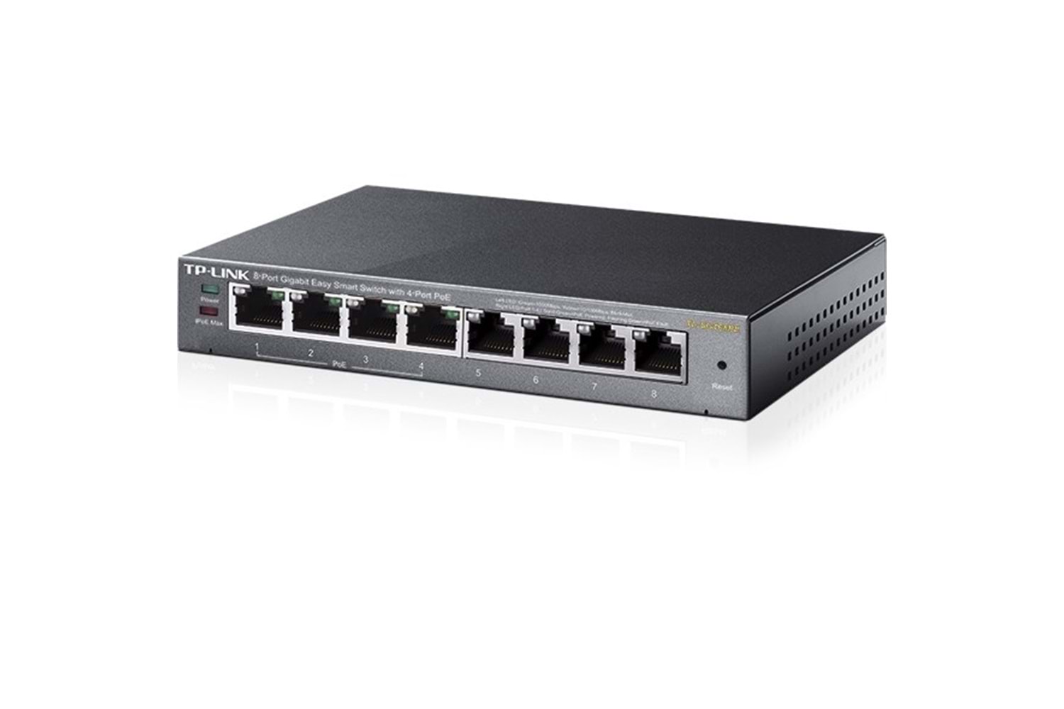 TP-LINK 8port TL-SG108PE 55w 4port PoE Yönetilebilir Switch
