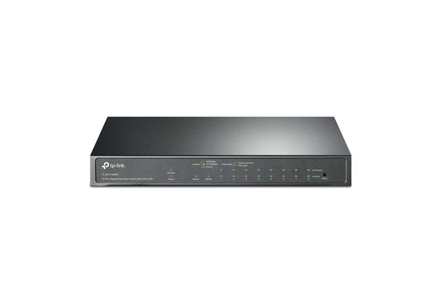 TP-LINK 8port TL-SG1210MPE Gigabit 1-SFP 123w Full PoE Yönetilebilir Switch