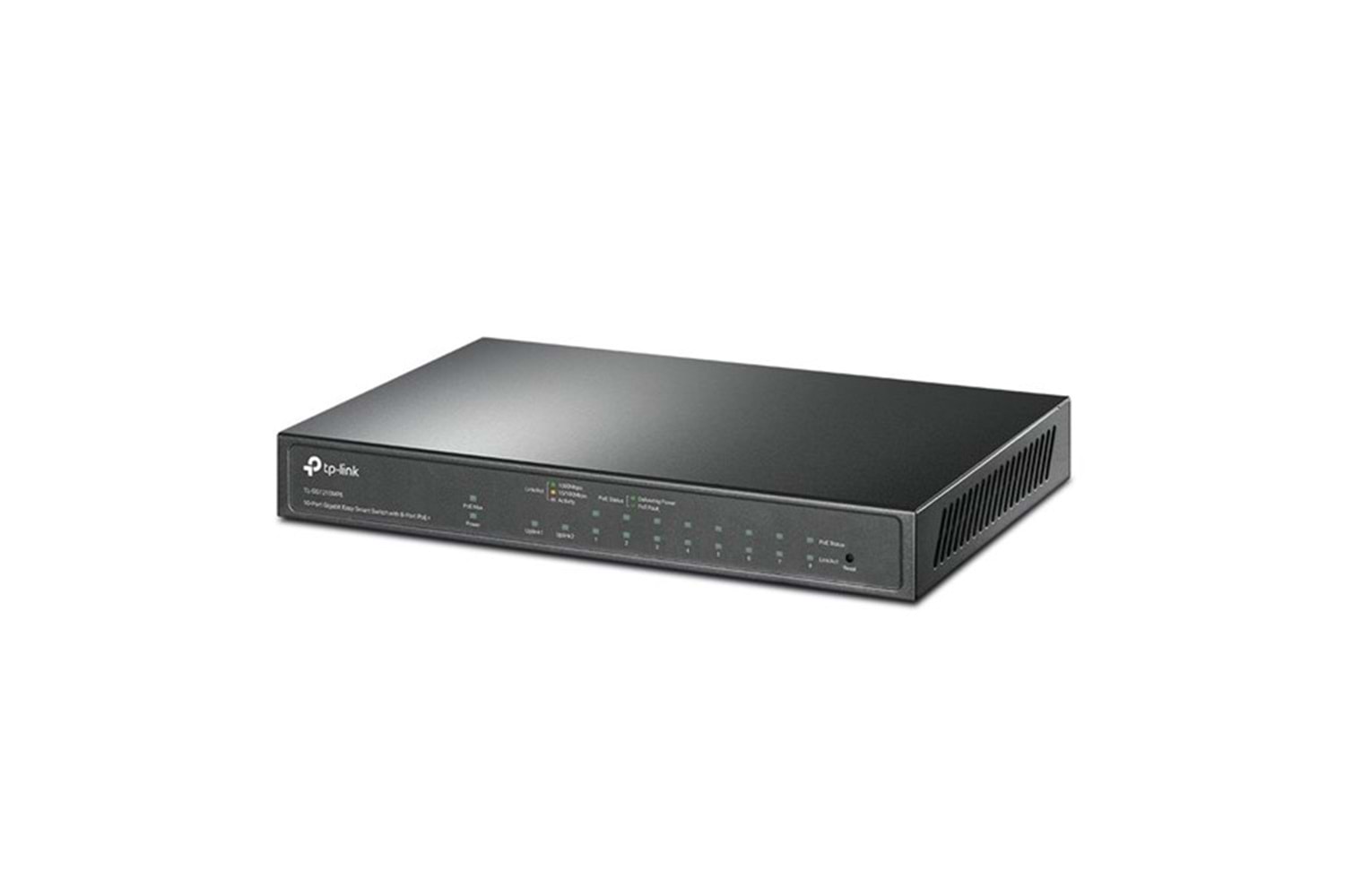 TP-LINK 8port TL-SG1210MPE Gigabit 1-SFP 123w Full PoE Yönetilebilir Switch