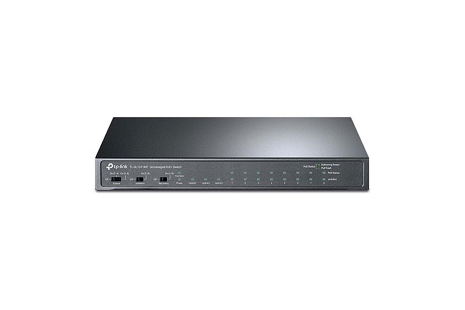 TP-LINK 8-PORT 124W FULL POE TL-SL1311MP 10/100 2X-GIGABIT 1X-SFP YÖNETİLEMEZ SWITCH