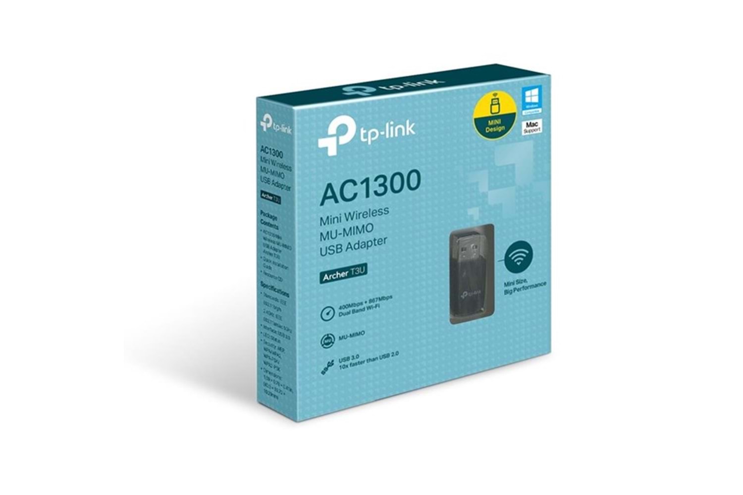 TP-LINK ARCHER T3U 1300mbps Dual Band USB Kablosuz Adaptör