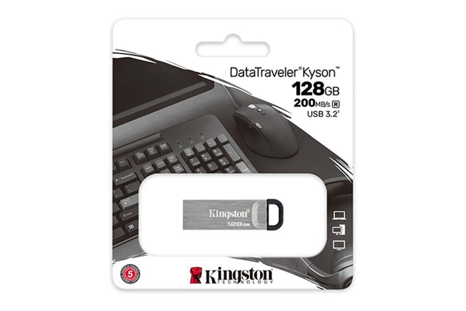 KINGSTON 128GB DT KYSON USB3.2 DTKN/128GB USB BELLEK