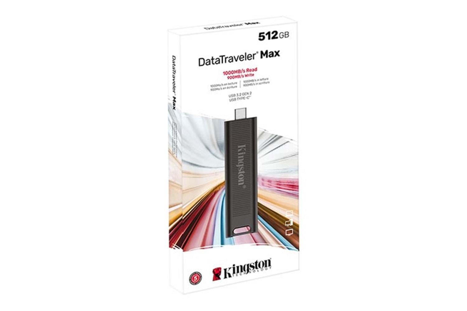 KINGSTON 512GB USB-C 3.2 Gn2 DTMAX/512GB USB BELLEK