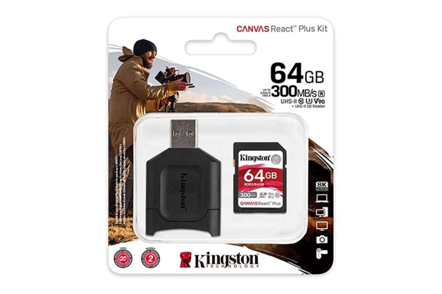 KINGSTON 64GB SDR2 SD Okuyucu MLPR2/64GB