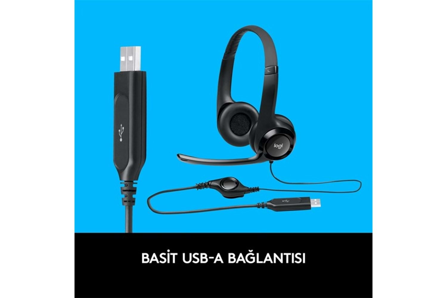 Logıtech H390 Usb Kulaklık-Siyah 981-000406