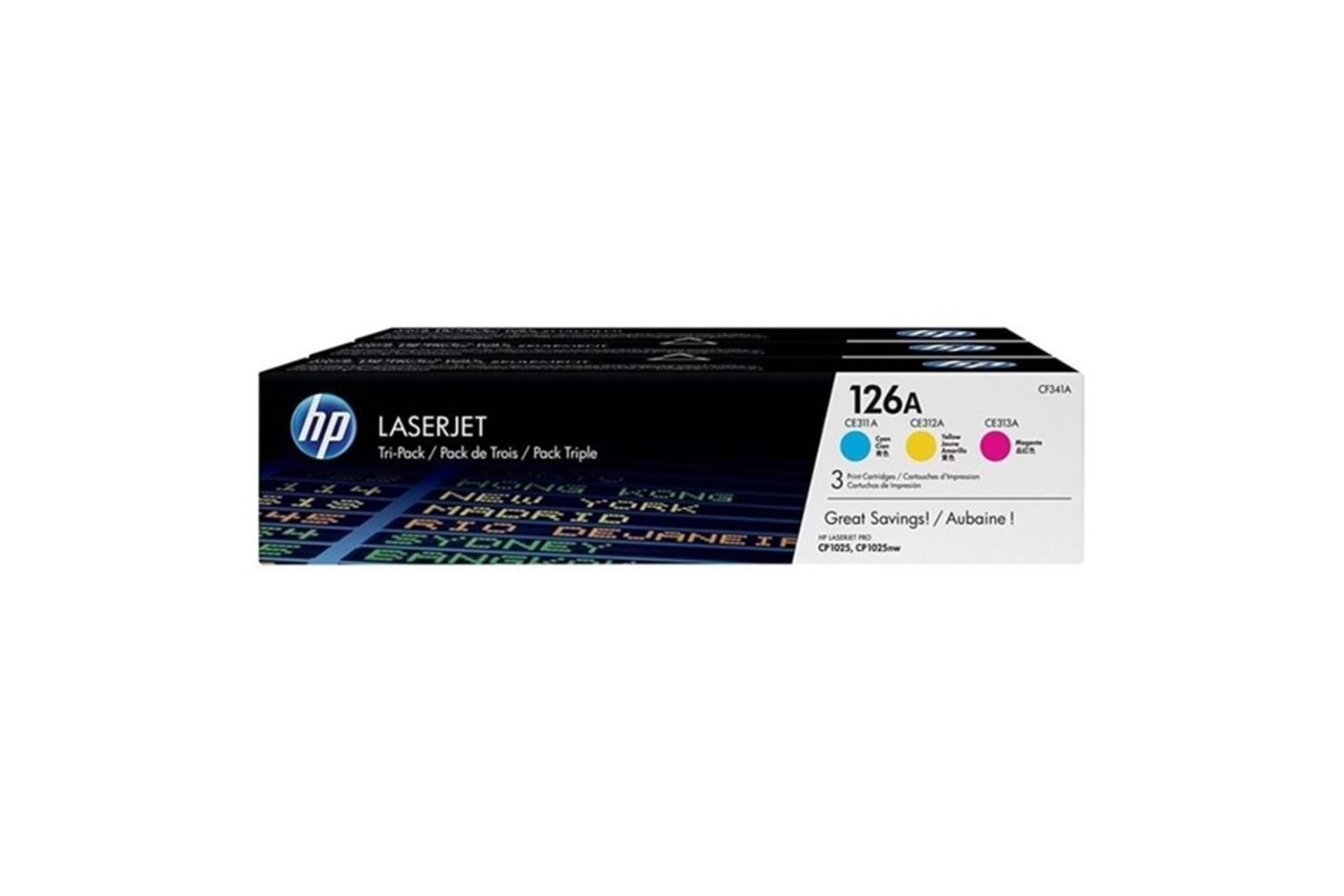 Hp Cf341a (126A) Camgobegı/Macenta/Sarı 3 Lu Paket Toner 1.000 Sayfa