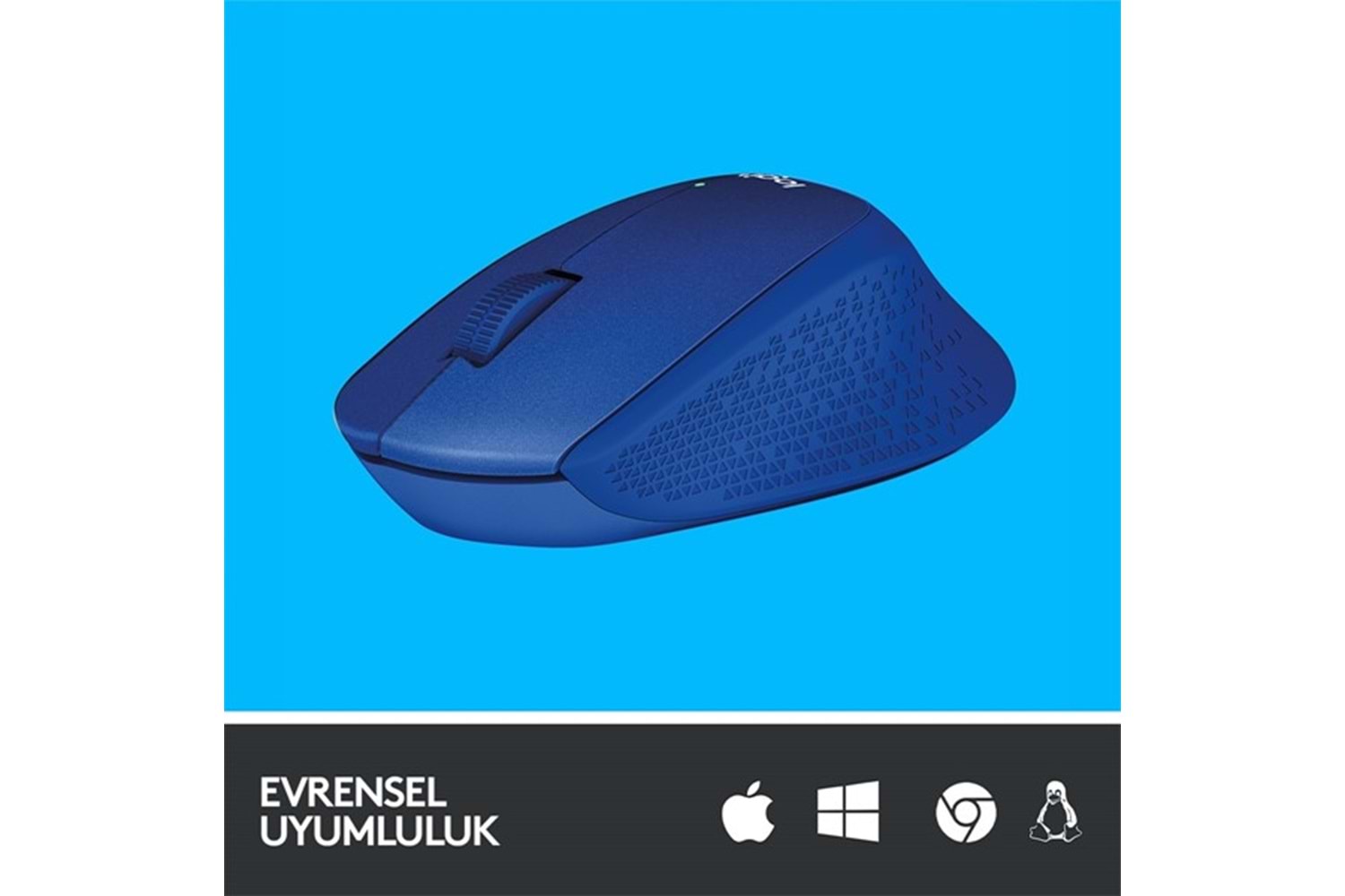 LOGITECH M330 Kablosuz Sessiz Optic Mavi Mouse 910-004910 