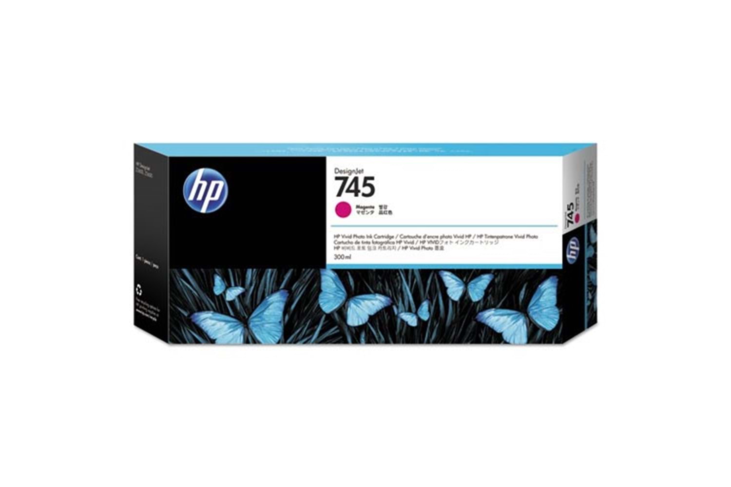 HP F9K01A (745) Macenta 300 Ml Genıs Format Murekkep Kartusu