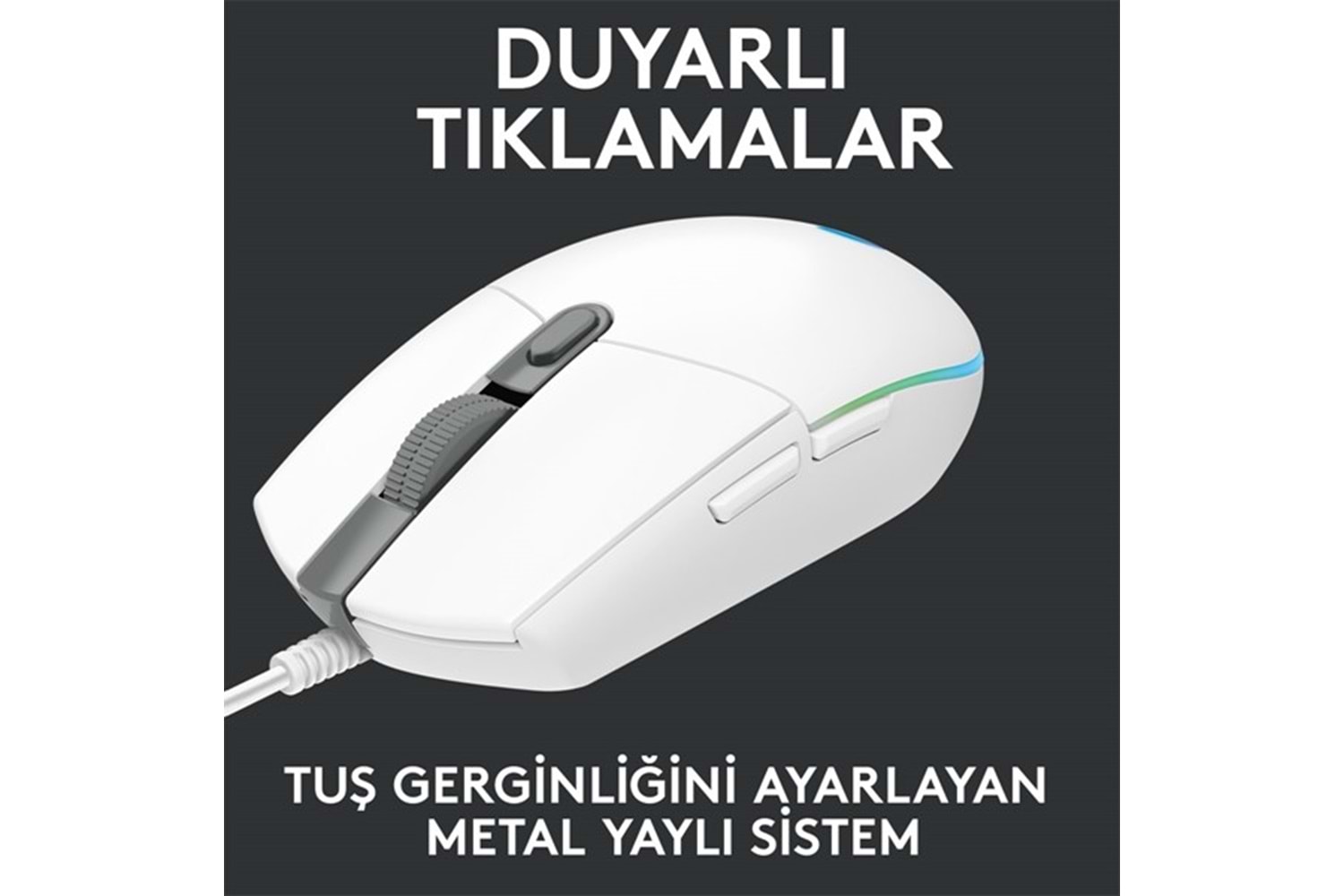 LOGITECH G G102 Lıghtsync Oyuncu Mouse Beyaz 910-005824