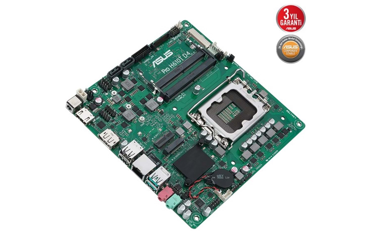 ASUS PRO H610T D4-CSM DDR4 HDMI-DP PCIE 4.0 1700P MITX KURUMSAL ANAKART