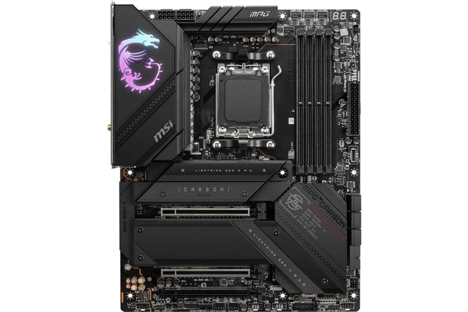 MSI MPG X670E CARBON WIFI-6E DDR5 HDMI-DP PCIE 4.0 AM5 ATX