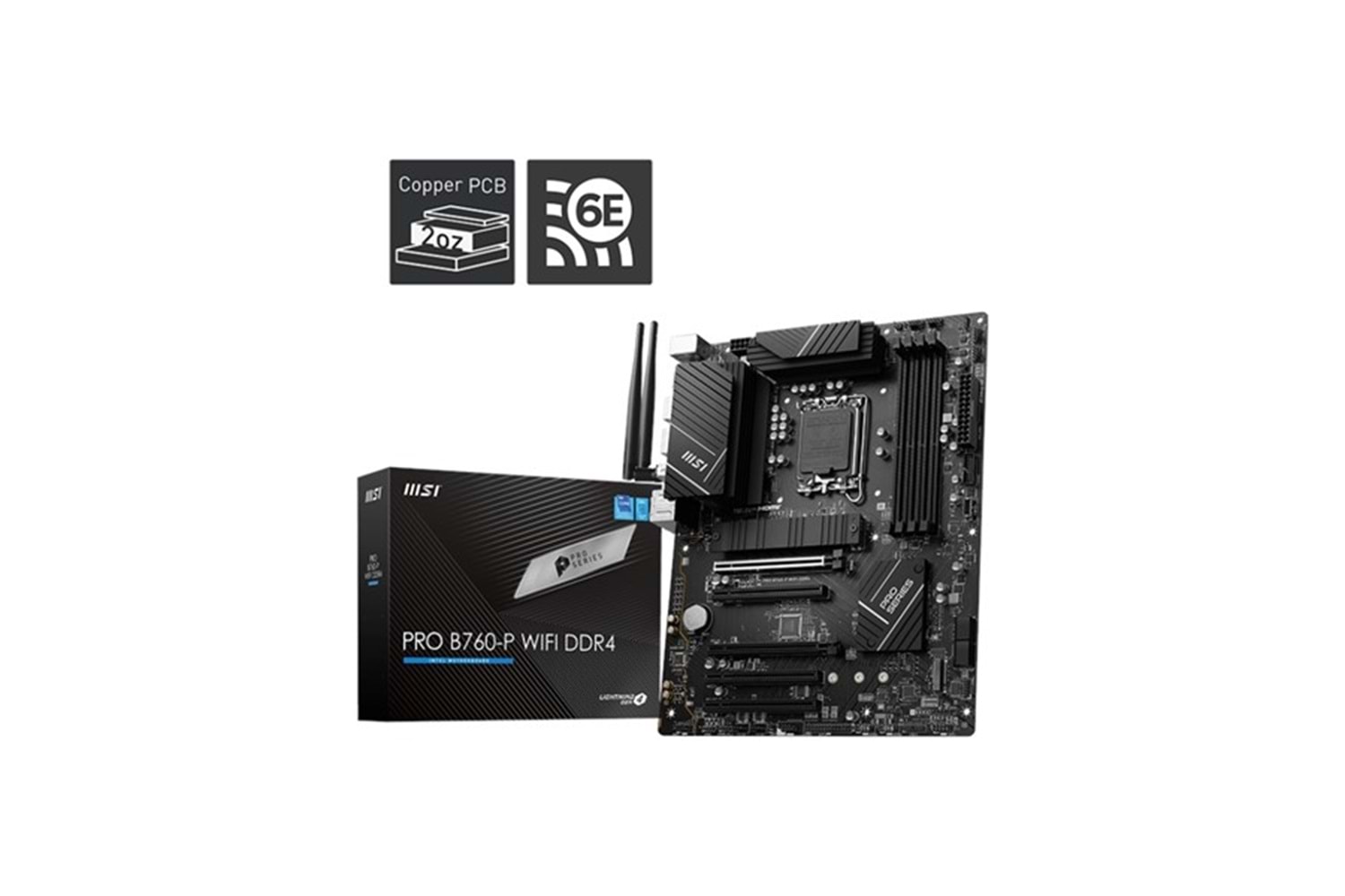 MSI PRO B760-P WIFI-6E DDR4 HDMI-DP PCIE 4.0 1700P ATX