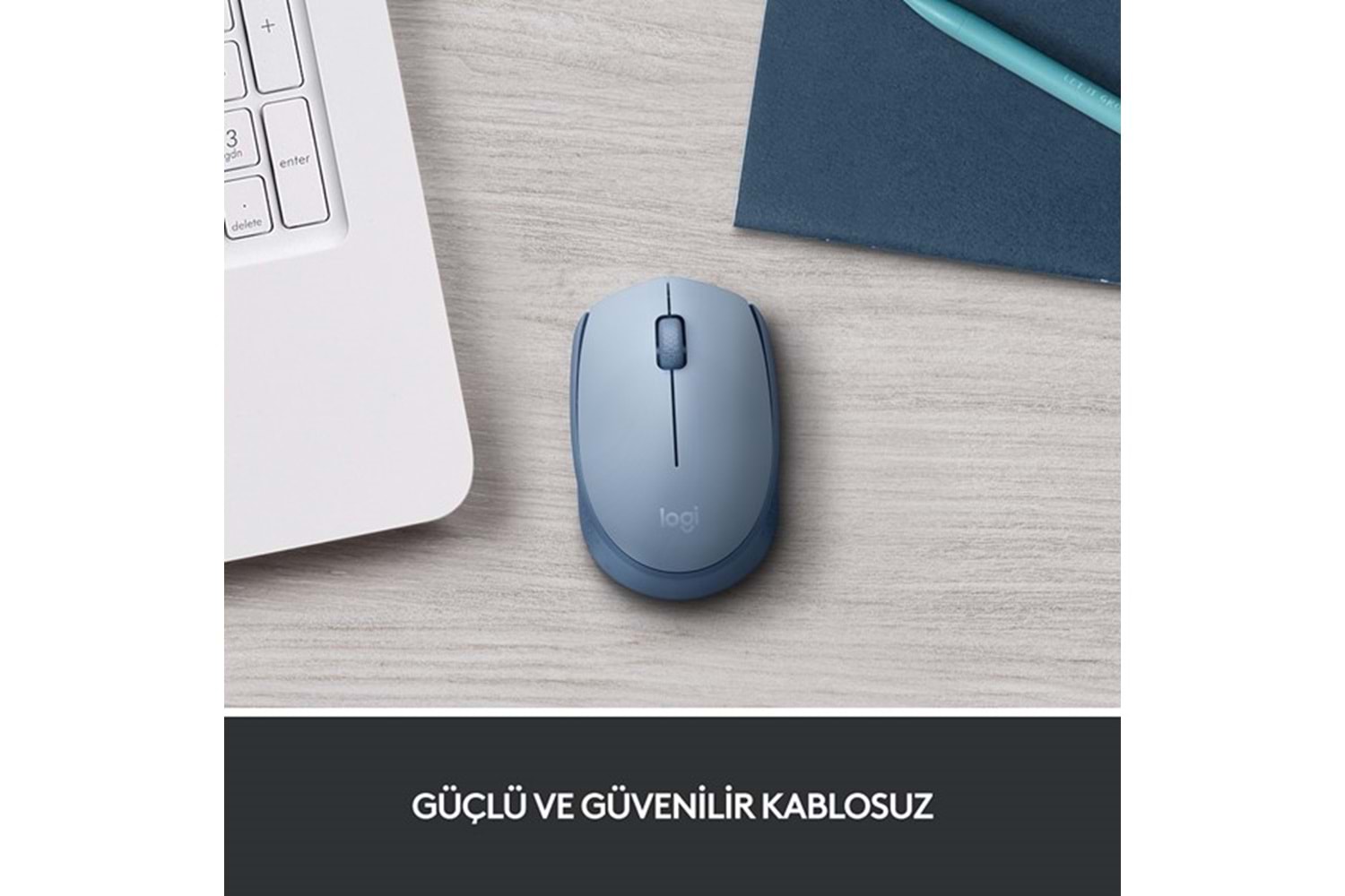 LOGITECH M171 Kablosuz Mouse-Bluegrey 910-006866