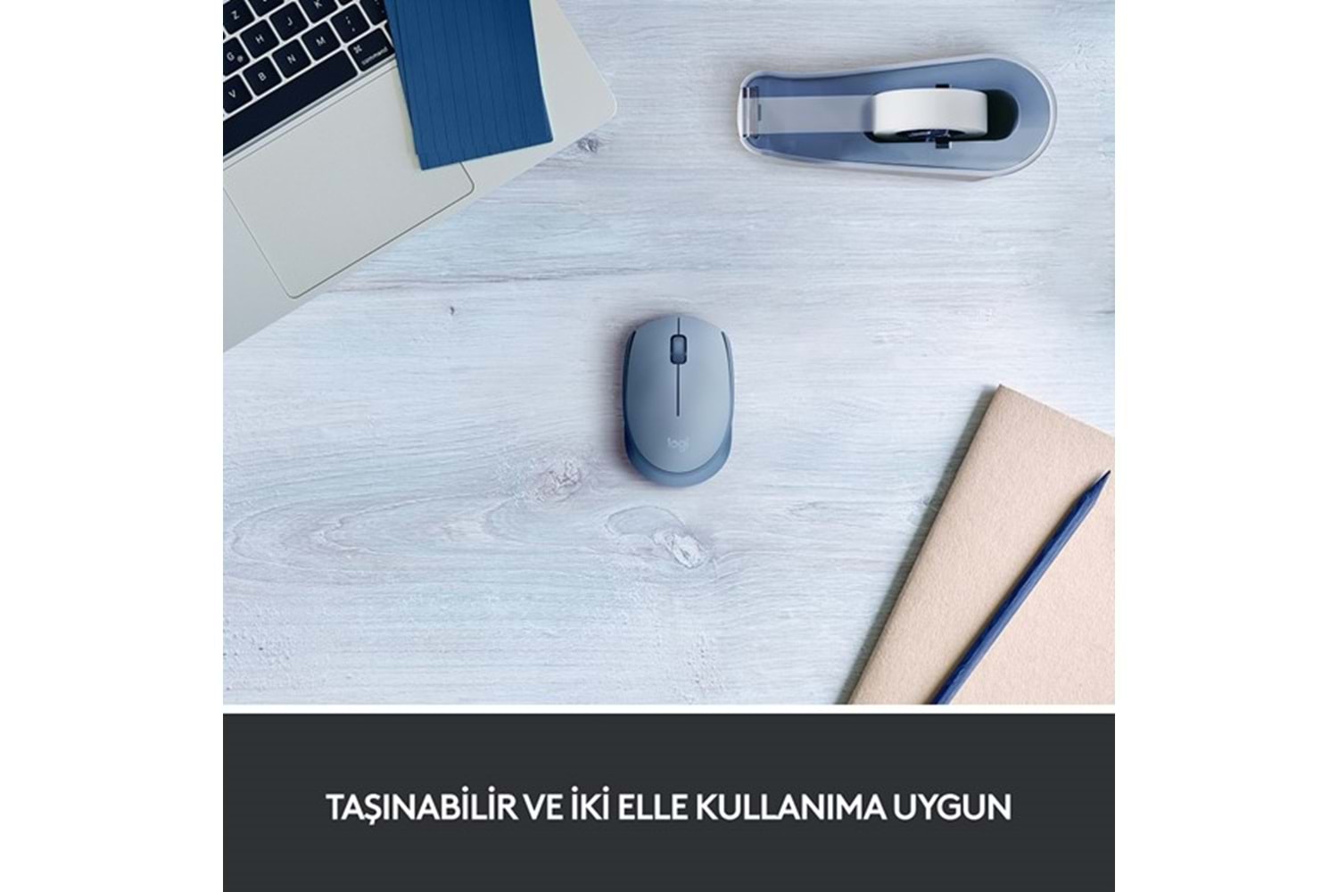 LOGITECH M171 Kablosuz Mouse-Bluegrey 910-006866