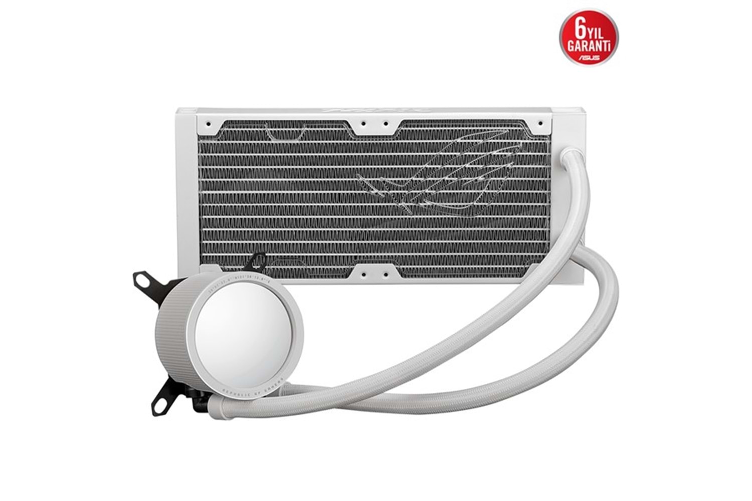 ASUS 240MM ROG RYUO III ARGB ANIME MATRIX LED EKRAN AM5-1700P SIVI SOĞUTMALI İŞLEMCİ FANI BEYAZ