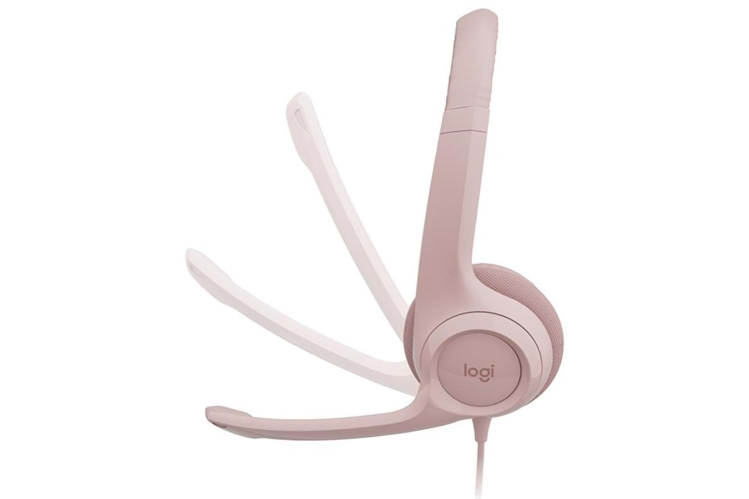 Logıtech H390 Usb Kulaklık Pudra Pembe 981-001281