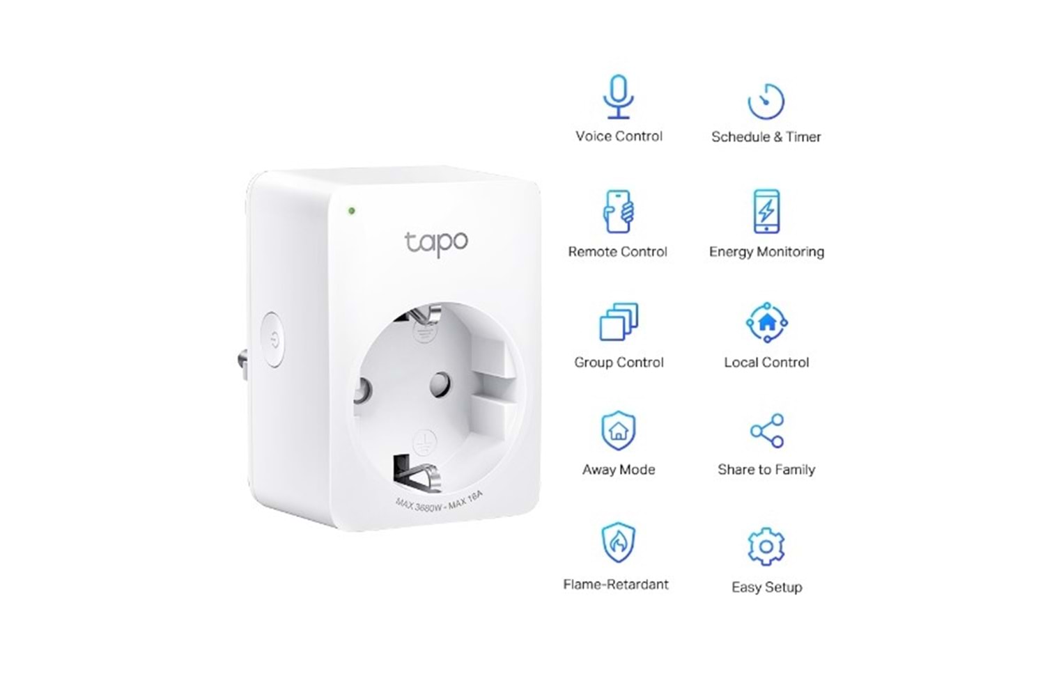 Tp-Lınk Tapo P110 Mını Wi-Fi Akıllı Priz (2-Pack)